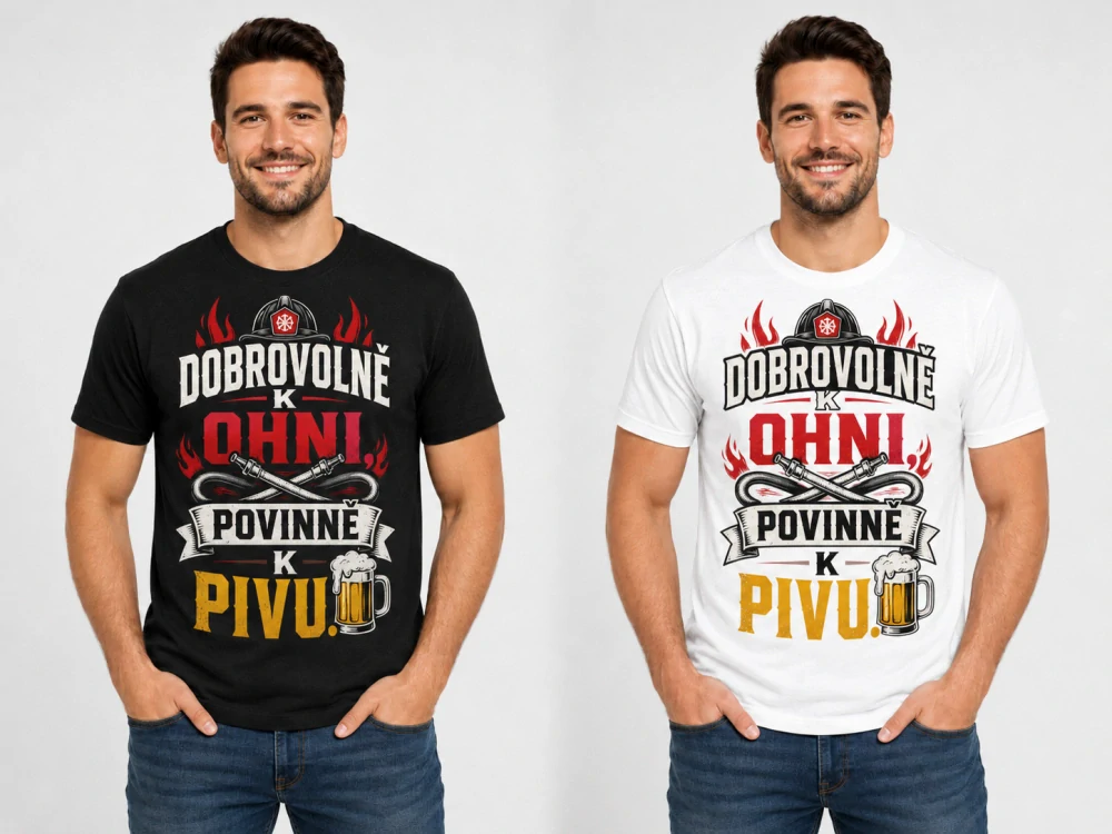 TRIKO pánské - Dobrovolně k ohni. Povinně k pivu.