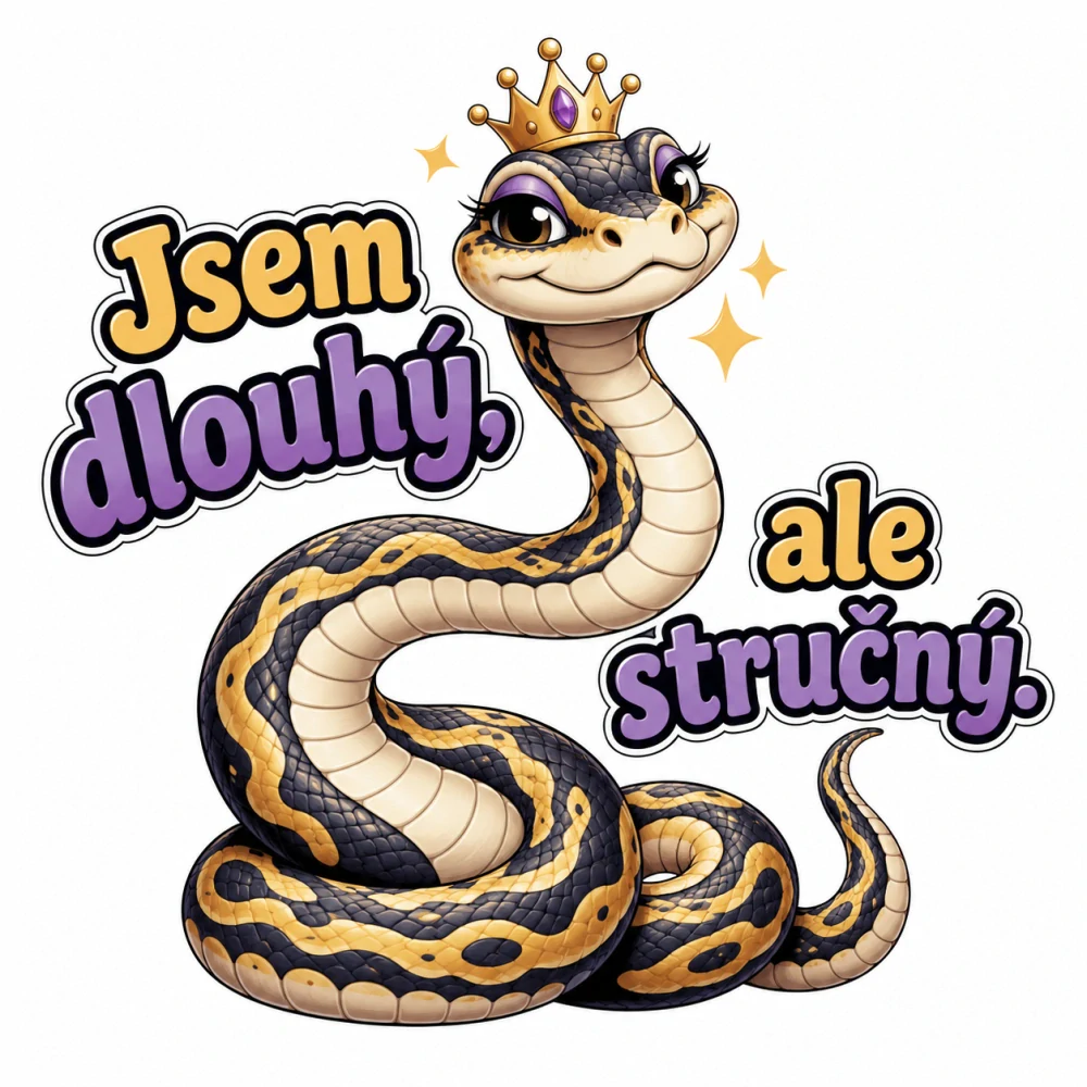NAŽEHLOVAČKA - Jsem dlouhý, ale stručný