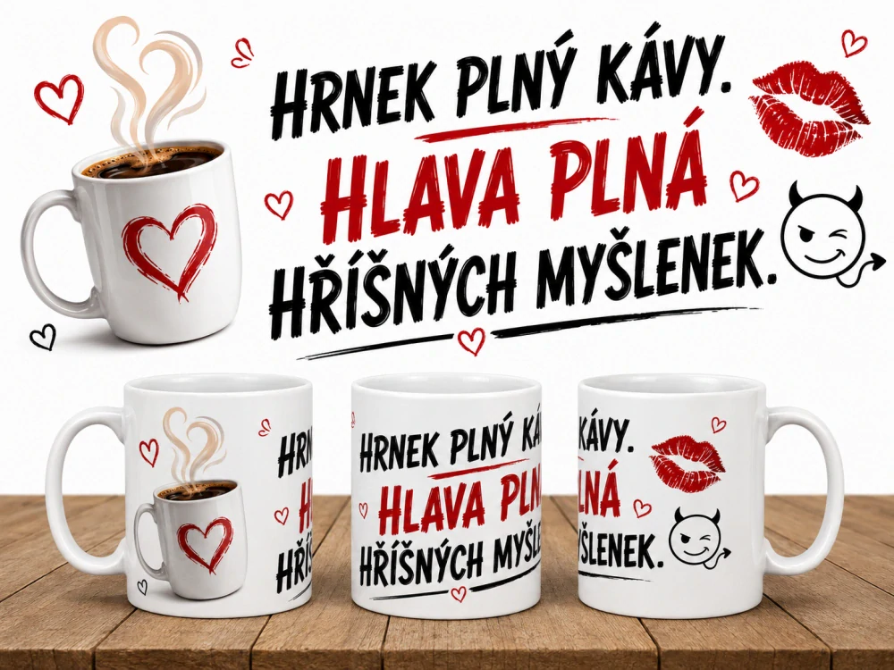 HRNEK - Hrnek plný kávy.