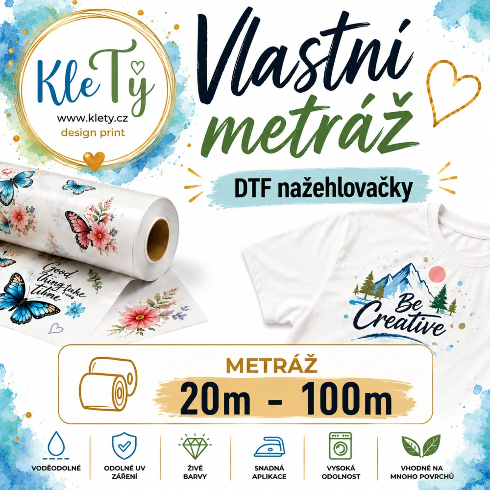NAŽEHLOVAČKA - Vlastní metráž DTF