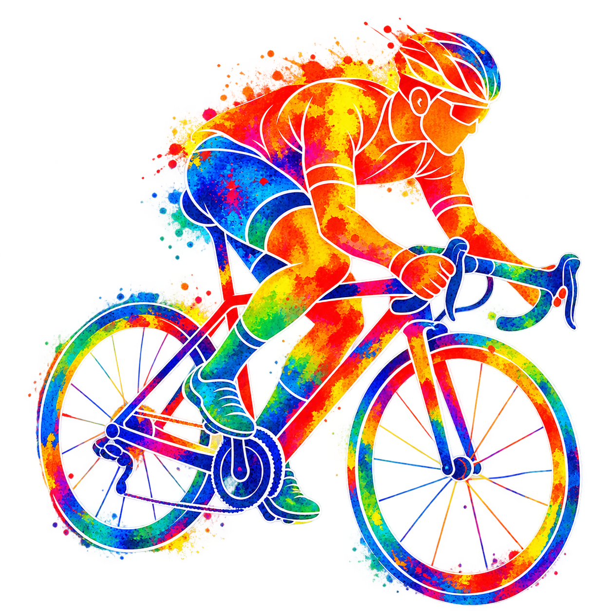 NAŽEHLOVAČKA - Cyklista abstrakt