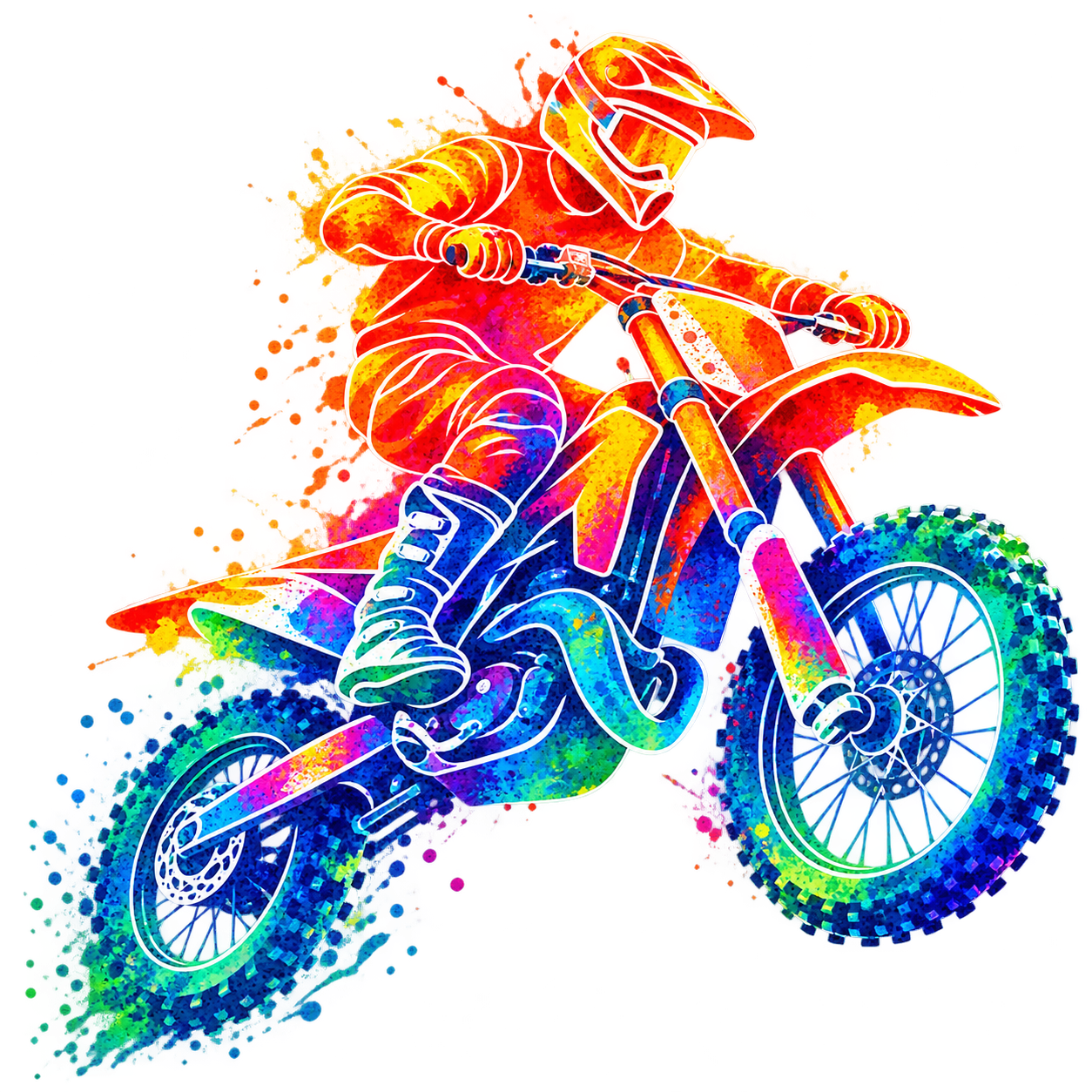 NAŽEHLOVAČKA - Motokros abstrakt
