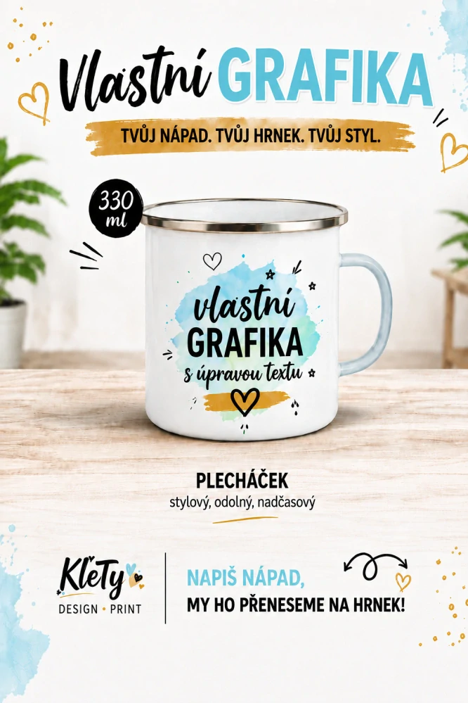 HRNEK s vlastní grafikou