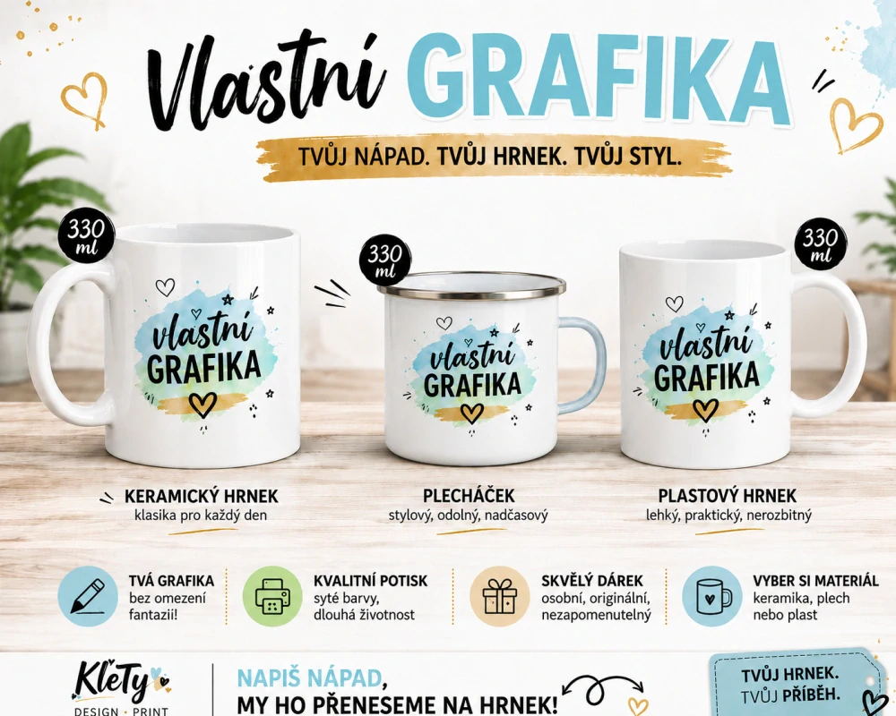 HRNEK s vlastní grafikou