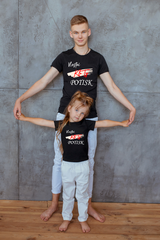 Triko dětské - Mandala modro-růžová