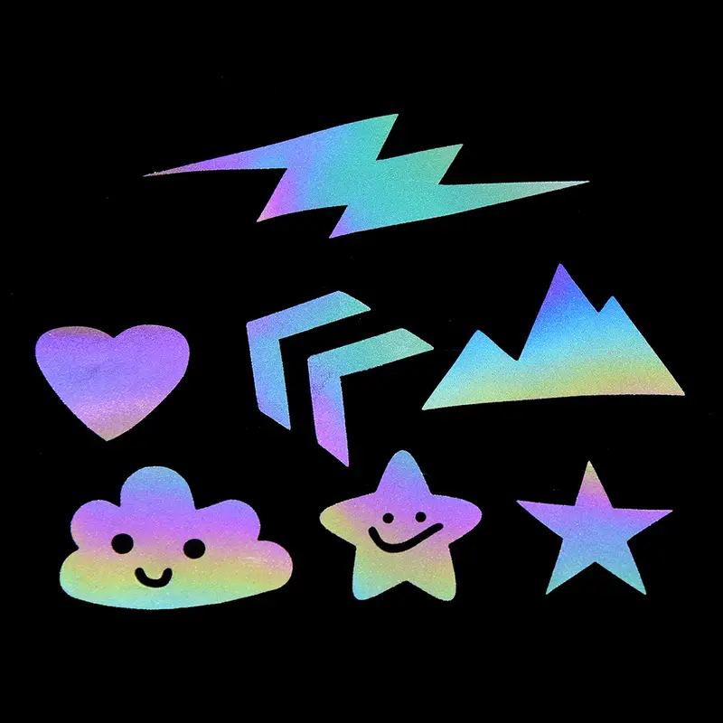 NAŽEHLOVAČKA REFLEXNÍ ČERNÁ - Páska srdíčka 100x3cm