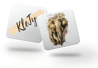 Magnetka - slon akvarel