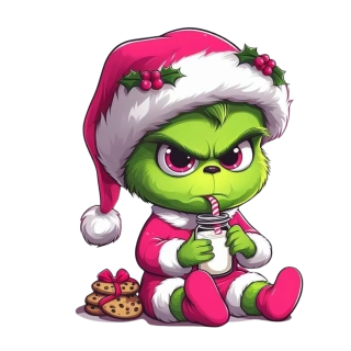 NAŽEHLOVAČKA - Grinch mimi se sušenkami