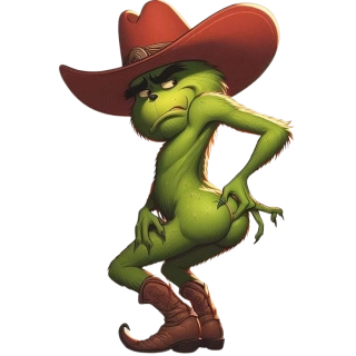 NAŽEHLOVAČKA - Grinch s kloboukem červeným