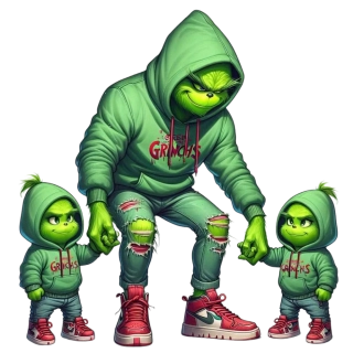 NAŽEHLOVAČKA - Grinch táta a dva kluci