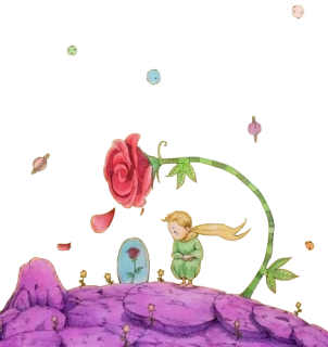 NAŽEHLOVAČKA -  Malý Princ s růží