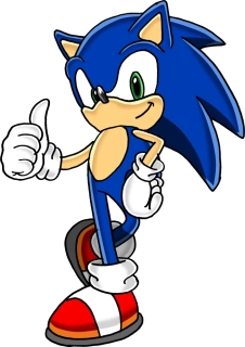 NAŽEHLOVAČKA - Sonic s palcem nahoru