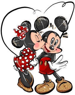 NAŽEHLOVAČKA -  Minie a Mickey zamilovaný1