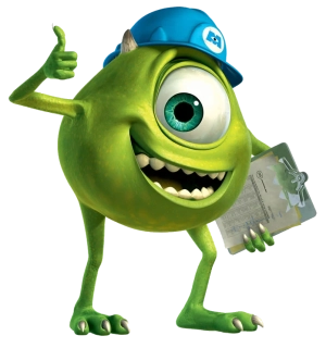 NAŽEHLOVAČKA - Mike Wazowski s helmou