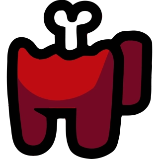 NAŽEHLOVAČKA - Among Us červený kost