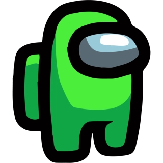 NAŽEHLOVAČKA - Among Us zelený