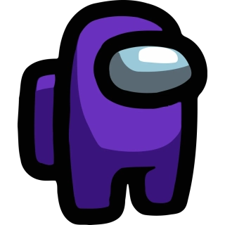 NAŽEHLOVAČKA - Among Us fialový