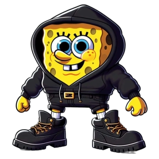 NAŽEHLOVAČKA - spongebob v teplákovce