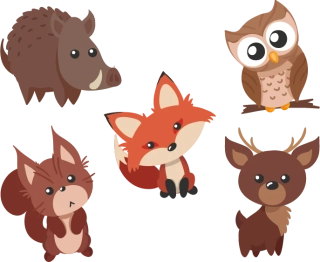 NAŽEHLOVAČKA -  Arch Lesní zvířátka