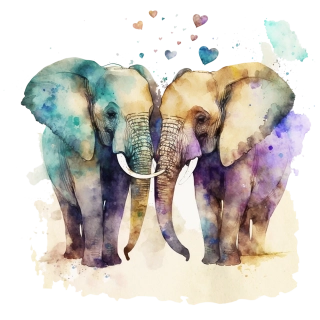 NAŽEHLOVAČKA -  Zamilovaný sloni