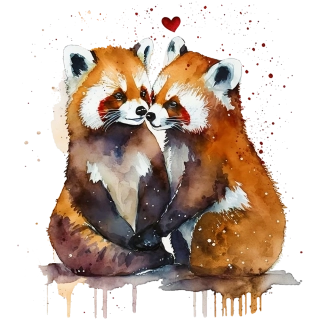 NAŽEHLOVAČKA -  Zamilovaný červený pandy