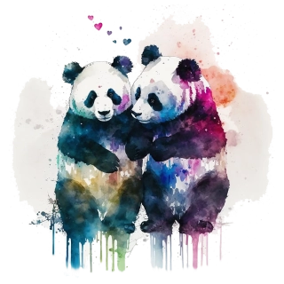 NAŽEHLOVAČKA -  Zamilované pandy