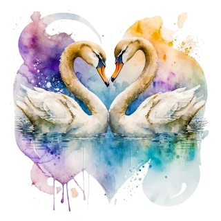 NAŽEHLOVAČKA -  Zamilované labutě