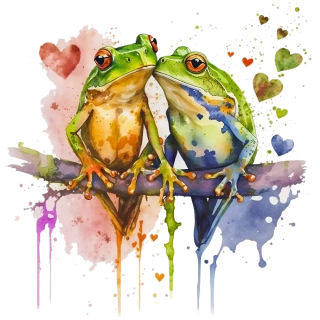 NAŽEHLOVAČKA -  Zamilované žabky