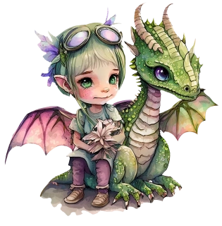 NAŽEHLOVAČKA -  Dráček se skřítkem