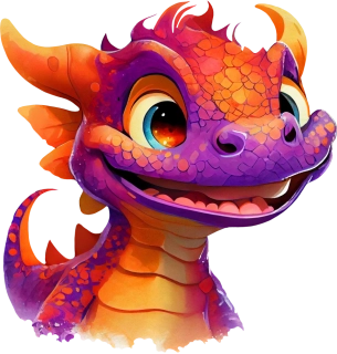 NAŽEHLOVAČKA -  Dráček oranžovo modrý