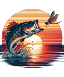 NAŽEHLOVAČKA -  Ryba se západem slunce