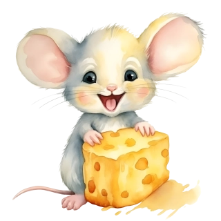 NAŽEHLOVAČKA - Myšák se sýrem