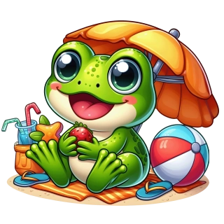 NAŽEHLOVAČKA - Žabák na pláži