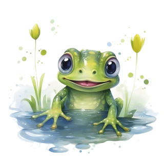 NAŽEHLOVAČKA - Žabka v tůňce