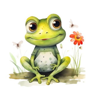 NAŽEHLOVAČKA - Žabka s květinkou