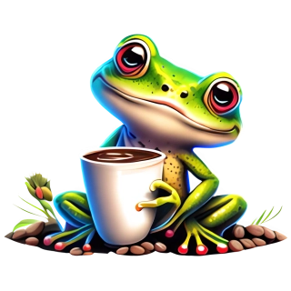 NAŽEHLOVAČKA - Žabka s kafem