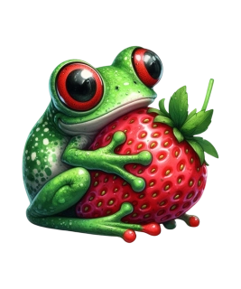 NAŽEHLOVAČKA - Žabka s jahovou