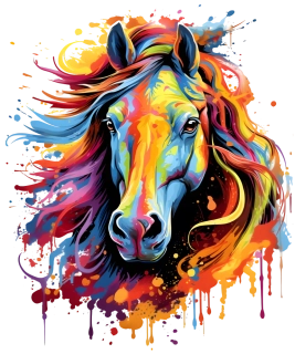 NAŽEHLOVAČKA - Hlava koně duhová