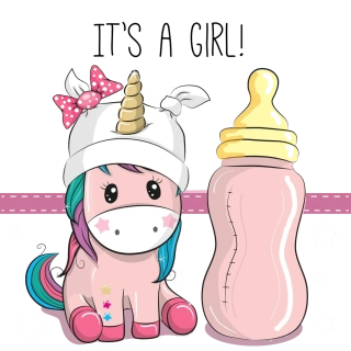 NAŽEHLOVAČKA - Jednorožec Its a girl