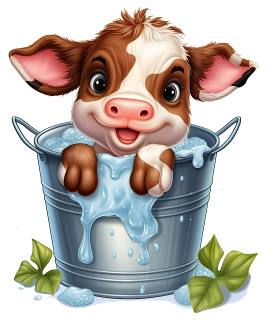 NAŽEHLOVAČKA - Telátko Janička v kybíku 