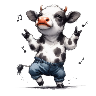 NAŽEHLOVAČKA - Bláznivá kravka tanečník