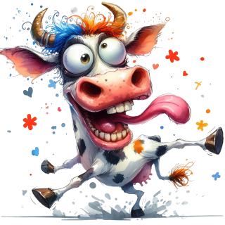 NAŽEHLOVAČKA - Bláznivá kravka blázínek