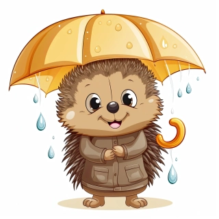 NAŽEHLOVAČKA -  Ježek v dešti