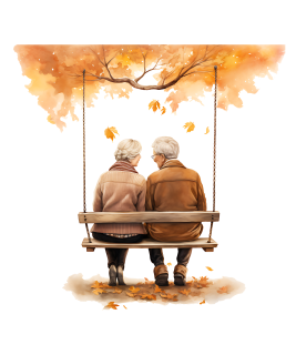 NAŽEHLOVAČKA - Babča s dědou na houpačce