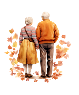 NAŽEHLOVAČKA - Babča s dědou na procházce