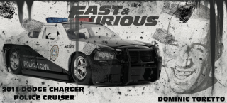 HRNEK - fast and furious Dominic Toretto 2011 Dodge Charger Police Cruiser D