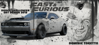HRNEK - fast and furious Dominic Toretto Dodge Challenger SRT Demon 2018 D