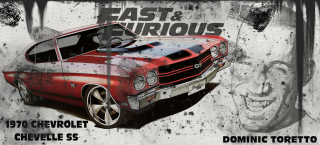 HRNEK - fast and furious Dominic Toretto Chevrolet Chevelle SS 1970 D