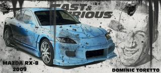 HRNEK - fast and furious Dominic Toretto MAZDA RX-8 2009 D