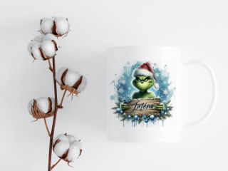 HRNEK - Grinch s dřevěnou cedulkou